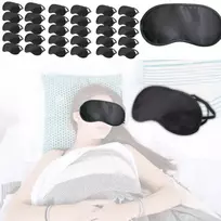 30x akių raištis miegui, juoda pritemdanti unisex satino kaukė