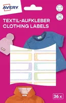 Sodertex Pasteliniai drabužių lipdukai Avery, 36 lipdukai Etvet36m