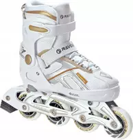 Reguliuojami riedučiai Raven Pulse Baltas/auksinis 40-43