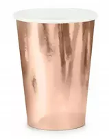 Affek Design Rožinio ir aukso spalvos popieriniai puodeliai (6 vnt.)