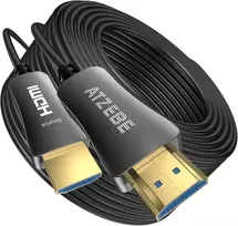 Atzebe šviesolaidinis Hdmi kabelis 2.0 palaiko 4k @ 60hz 3d Full Hd Arc Cec Hec funkcijas, 20 m