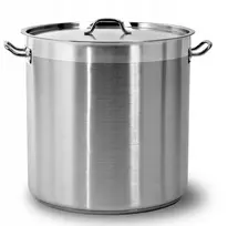 Didelis nerūdijančio plieno puodas rūgštims atsparus Inox 100l + metalinis dangtis