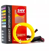 Einparts Automotive Epal2m gintaro spalvos Led šviesolaidis 2 metrai 24v