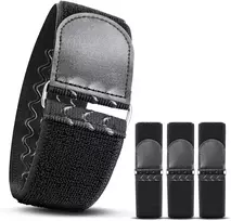 Velcro dirželiai (4 vnt., juodi, 46,5 x 5 cm) - tvirti nailoniniai diržai su velcro tvirtinimu laikiniam tvirtinimui ir suveržimui