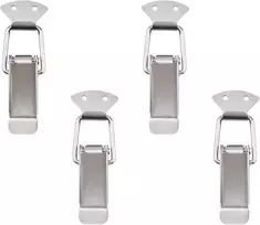 Increway nerūdijančio plieno atlenkiamų skląsčių rinkinys, spyruoklinė įrankių dėžė, bagažo lagaminas, metalinis, 110x35 mm, 4 vnt.