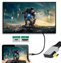 Cy 90 laipsnių kampu Micro Hdmi 2.1 Hdtv kabelis itin plonas 8k 4k itin lankstus plonas A tipo į D tipo kabelis kamerai Hdtv 50cm