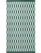 Lauko/vidaus kilimas, tinkantis terasoms ir balkonams 80x150 cm, žalias/baltas