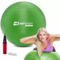 Gimnastikos kamuolys treniruotėms, fitnesui 65 cm su pompa pilates gimnastikai Hop-sport