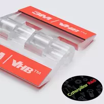 10x Akrilo Vyriai - 30mm Skaidrūs, Lipnūs, Be Klijų