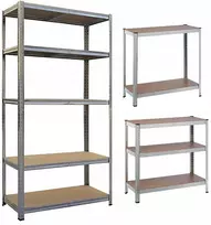 Metalinis sandėliavimo lentyna garažui rūsiui 180x90x40