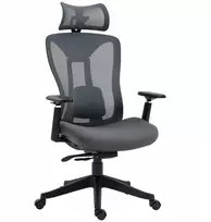 Ergonomiška Vinsetto biuro kėdė su atlošimo funkcija, patogi, pilka