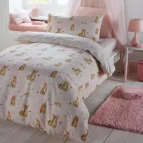 Patalynės komplektas Bedlam Woodland Friends Wlepk21p1u Lengvai prižiūrimas antklodės užvalkalų komplektas, dvigulis, rožinis