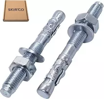 Skir'co Pleištinė inkaras M10 x 90 mm, metaliniai kaiščiai, varžto inkaras, mūro tvirtinimo elementas, betono plėtimosi inkaras (6 vnt.)