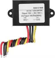 Power Step Up konverteris, Dc 12v į Dc 19v Boost konverteris, atsparus vandeniui Step Up įtampos keitiklio adapteris automobiliams, sunkvežimiams ir transporto priemonėms