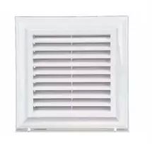 Kvadratinės ventiliacinės grotelės balta 140x140mm 14x14cm balta Abs Vents