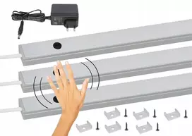 Led juosta po spintele led apšvietimas virtuvei spintai Bekontaktė 3x 110cm