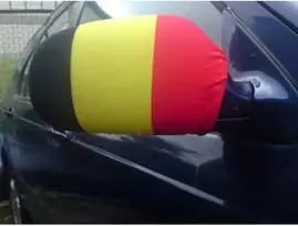 Belgijos vėliava, skirta išoriniam veidrodėliui, 2 vnt., automobilio veidrodėlio vėliava, speciali automobilio danga az flag