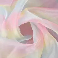 Viusneun vaivorykštinis tiulis, 150 x 200 cm spalvų gradiento vaivorykštinis tiulis odai nekenksmingas organzos audinys vestuvių stalo takeliui dovanų juostelės lankas siuvimo amatų audinys (rožinis)