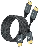 2x Hdmi 2.0 kabeliai 2m, 4k 60hz, pinti nailono