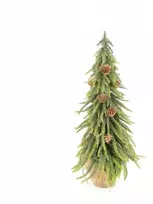 Dirbtinė eglutė Pe Auksiniai kankorėžiai 40 cm