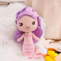 20Cm Cute Happy Mermaid Doll Plush Toy Stuffed Colorful Humanoid Fish Plushie Companion Girlfriend Gift 20cm