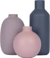3 morandi spalvų mini vazų rinkinys - skandinaviško stiliaus keraminės vazos namų dekorui, moderni minimalistinė stalo dekoracija, mažos dekoratyvinės vazos svetainei, miegamajam, biurui, lentynų dekoravimui