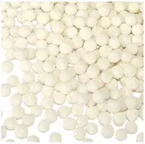 Elhandel pabarstukas tortui mimoza, baltas torto papuošimas, gimtadienio dekoracijos, rutuliukai, 40 g