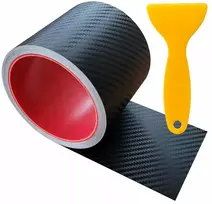 Carbon juosta slenksčiams apsaugoti 10cm metras + glaistyklė