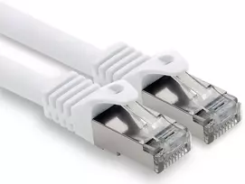 1.0m - balta - 1 vnt. Cat.7 tinklo kabelis Lan Ethernet patch kabelis S-ftp Lszh Pimf 10gb s Rj45 kištukas Cat6a