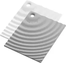 Guzzini ripples 2 pjaustymo lentų rinkinys su stovu - įvairios spalvos, 6.4 x 4.5 x h11.2 cm - 12370052