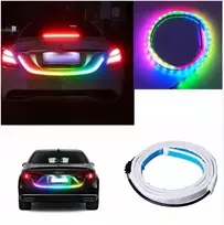 Led juosta rgb drl bagažinei plaukiojantis posūkio signalas trečias stop žibintas 122cm