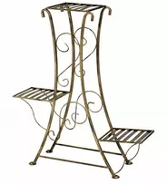 Kapelańczyk Auksinis metalinis stovas gėlėms kvadratinis 80cm