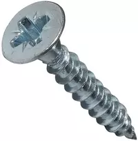 100 vnt. medvaržčių rinkinys 4x25 mm, cinkuoto plieno, įleidžiama galvutė
