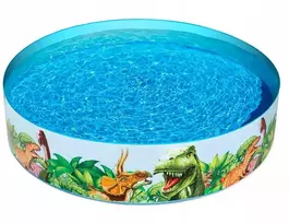 Vaikiškas pripučiamas baseinas apvalus dinozaurai 188x38 cm