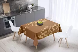 Le Jardin du Lin virtuvinis dekoratyvinis staltiesė rudos spalvos 140 x 140 cm - sukurta ir pagaminta Turkijoje