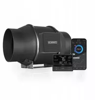 Ac Infinity Ventiliatorius T6 150mm 680m3/h 10 režimų + drėgmės ir temperatūros reguliatorius