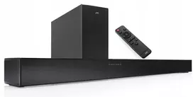 Vaizdo grotuvas Soundbar Jvc 2.1 200w Hdmi Arc Bt 5.3 Aux Dolby Audio Th-e434b + nuotolinio valdymo pultas
