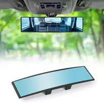 Uraqt automobilio galinio vaizdo veidrodėlis, 310 mm x 85 mm, universalus vidinis veidrodėlis, panorama, akinimą mažinantis vidinis galinio vaizdo veidrodis, didelis matomumas, platus kampas, panorama, didelis aiškumas, automobilio veidrodis skirtas suv c