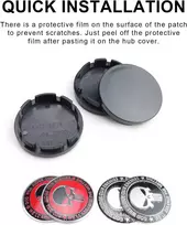 Rato Stebulės Dangteliai, 4 vnt., 56 mm, su 8 Lipdukais