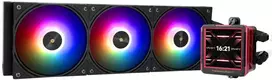 Thermalright Fw 360 Ultra Argb Juodas Cpu vandens aušintuvas, 3 Pwm ventiliatoriai, vandens aušinimas, Ips Lcd ekranas su 480 x 480 raiška, skirtas Am4/am5 ir Intel Lga1700/1851, 2.88 colių ekranas