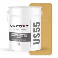 „us-coat“ spalvinantis impregnantas trinkelėms, plytoms, betonui, smėlio geltonumo spalvos, 10 l