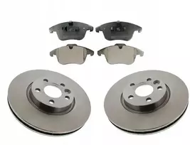 2x Stabdžių diskai + 4x Stabdžių kaladėlės Ford S-max Galaxy 2 Ii Volvo V70 S60 S80