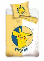Patalynės komplektas Vaikiška patalynė Pokemonai Pikachu 140x200cm Anime Japonija Pikaczu