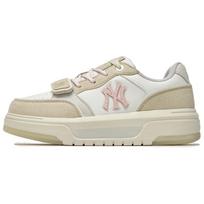 MLB New York Yankees Skateboard Shoes Unisex Beige Brown Sneakers 3ASXM086N-50BGL 38 white