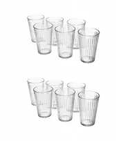 Ikea Vardagen stiklinės 43 cl, grūdintas stiklas, 6 vnt.