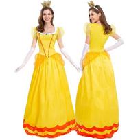 Mary Peach Princess Dress Queen Dress Pink Princess Performance Dress Pink and Yellow Optional S yellow