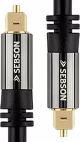 Sebson Toslink optinis kabelis 2 m skaitmeninis audio kabelis soundbar'ui, televizoriui, Hifi sistemoms, žaidimų konsolėms, namų kino sistemoms