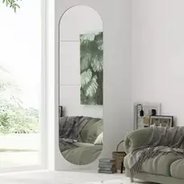 Viso kūno veidrodis sienoms, 4 dalių kvadratai + arkos akrilinis organinis stiklas montuojamas ant sienos, berėmis, makiažui, didelis ilgas veidrodis treniruotėms namuose, 30 x 30 cm