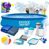 Pripučiamas baseinas Intex 457x84 cm su siurbliu ir priedais