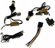 Led dienos žibintai su posūkio signalais 96smd py21w